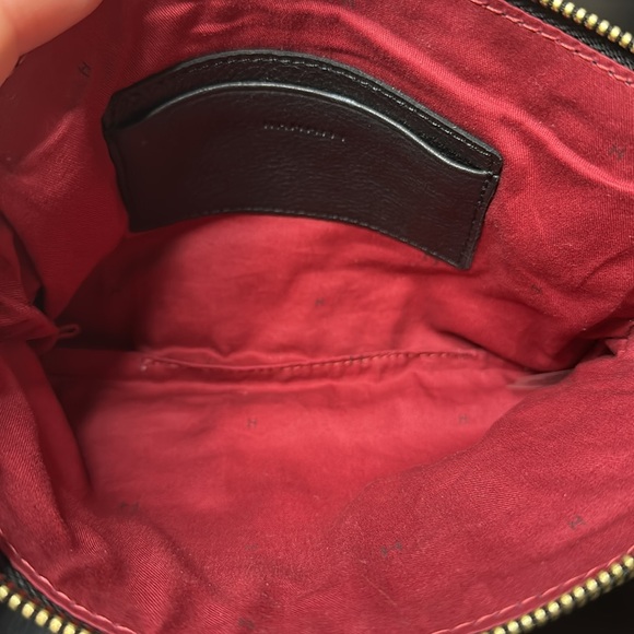 Hammitt Nash Black Leather Zipper Crossbody Shoulder Bag Purse Clutch Wristlet - Picture 6 of 12